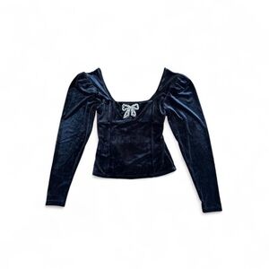 ✨Rachel Zoe Black Velvet Top